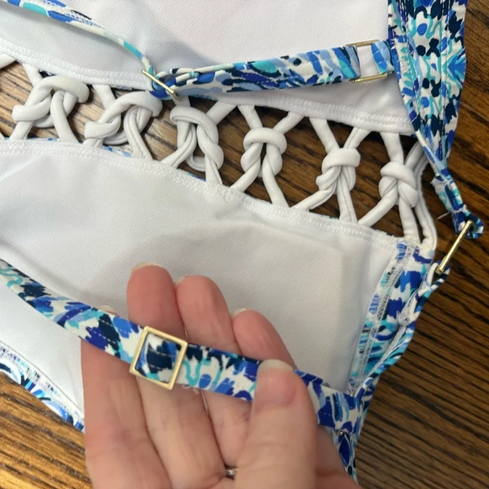 Lilly Pulitzer ADDERLAY BIKINI HALTER-TOP Like new!